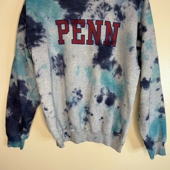 Ivysport Penn Classic Sweatshirt (Heather Grey) Custom Tie Dye Size Small - Picture 6 of 6